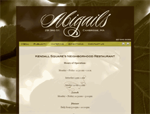 Tablet Screenshot of abigailsrestaurant.net